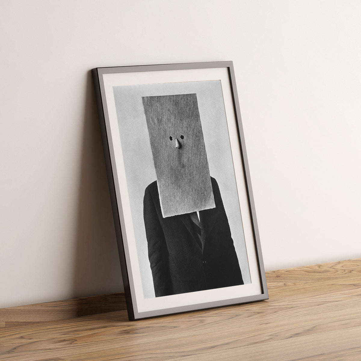 Saul Steinberg in Nose Mask · 1966 · Irving Penn