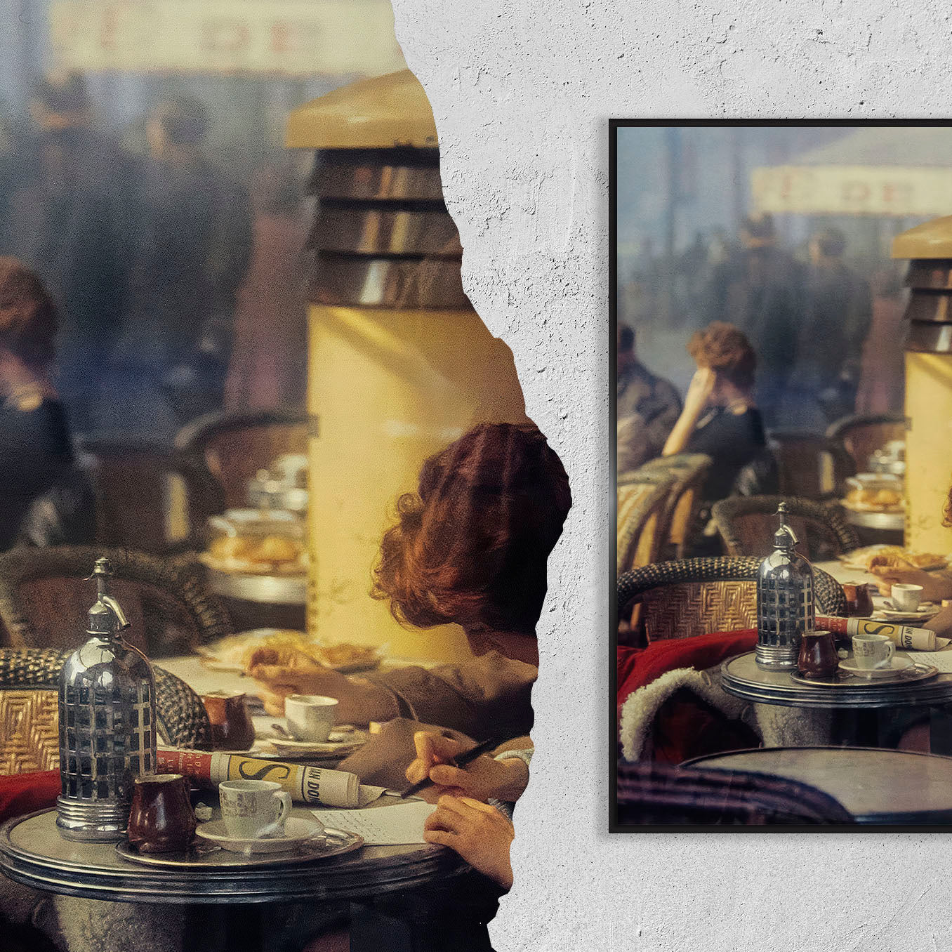 Fine Art Photo by Saul Leiter, Café Paris Vintage Print Poster, 1959