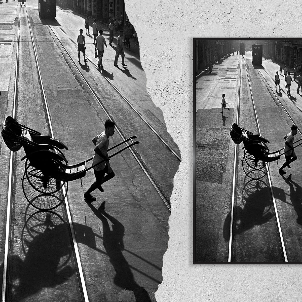 Fine Art Photo by Fan Ho · Different Directions · Hong Kong · 1958 · 何藩 · Ho Fan