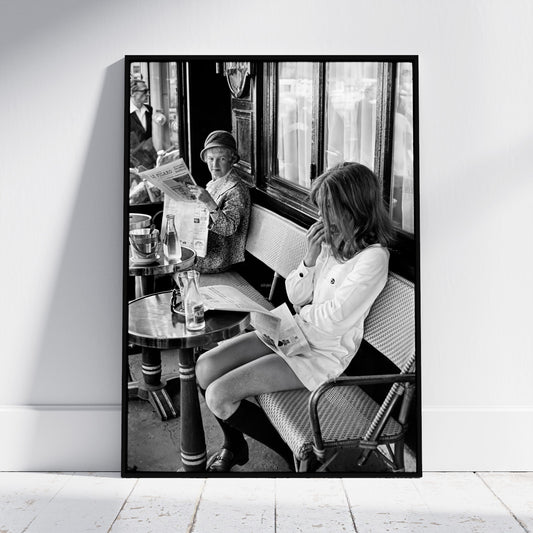 Fine Art Photo by Henri Cartier-Bresson Print Poster, Brasserie Lipp, Saint Germain des Prés, Paris, 1969