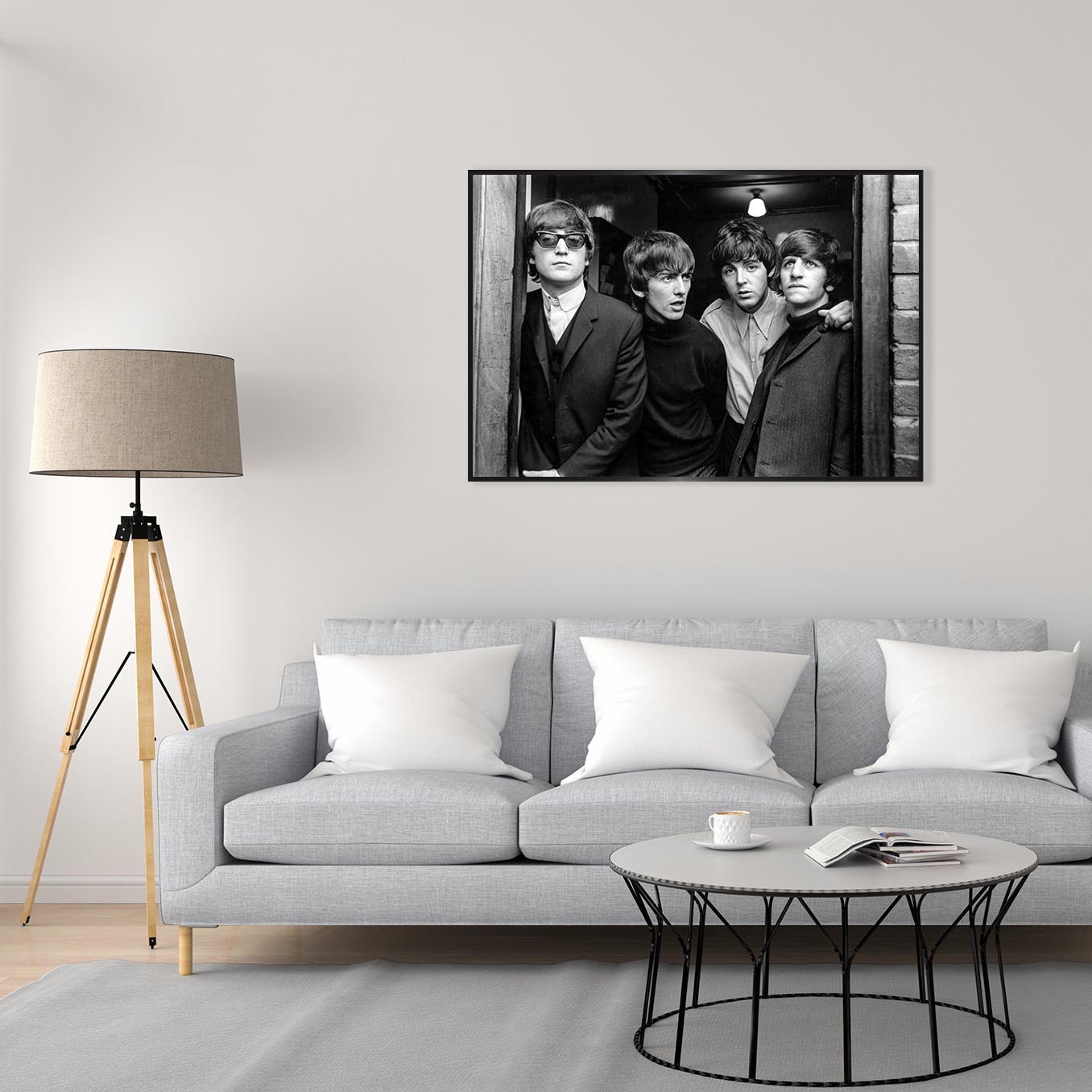 Fine Art Poster The Beatles Print Poster, John Lennon, Paul McCartney, George Harrison, Ringo Starr