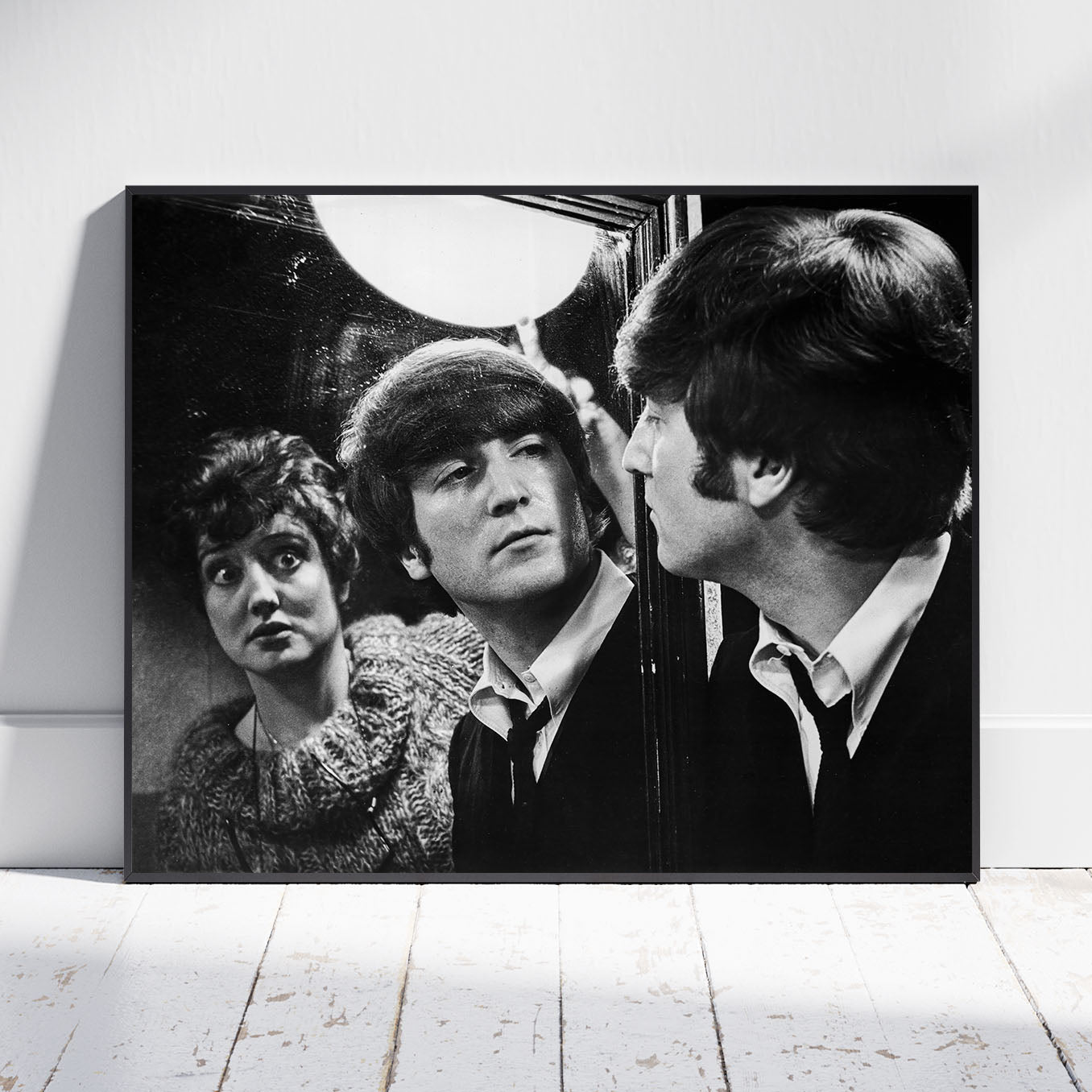 Fine Art Print "A Hard Day's Night", 1964. Director: Richard Lester. Stars: John Lennon, Paul McCartney, George Harrison, Ringo Starr