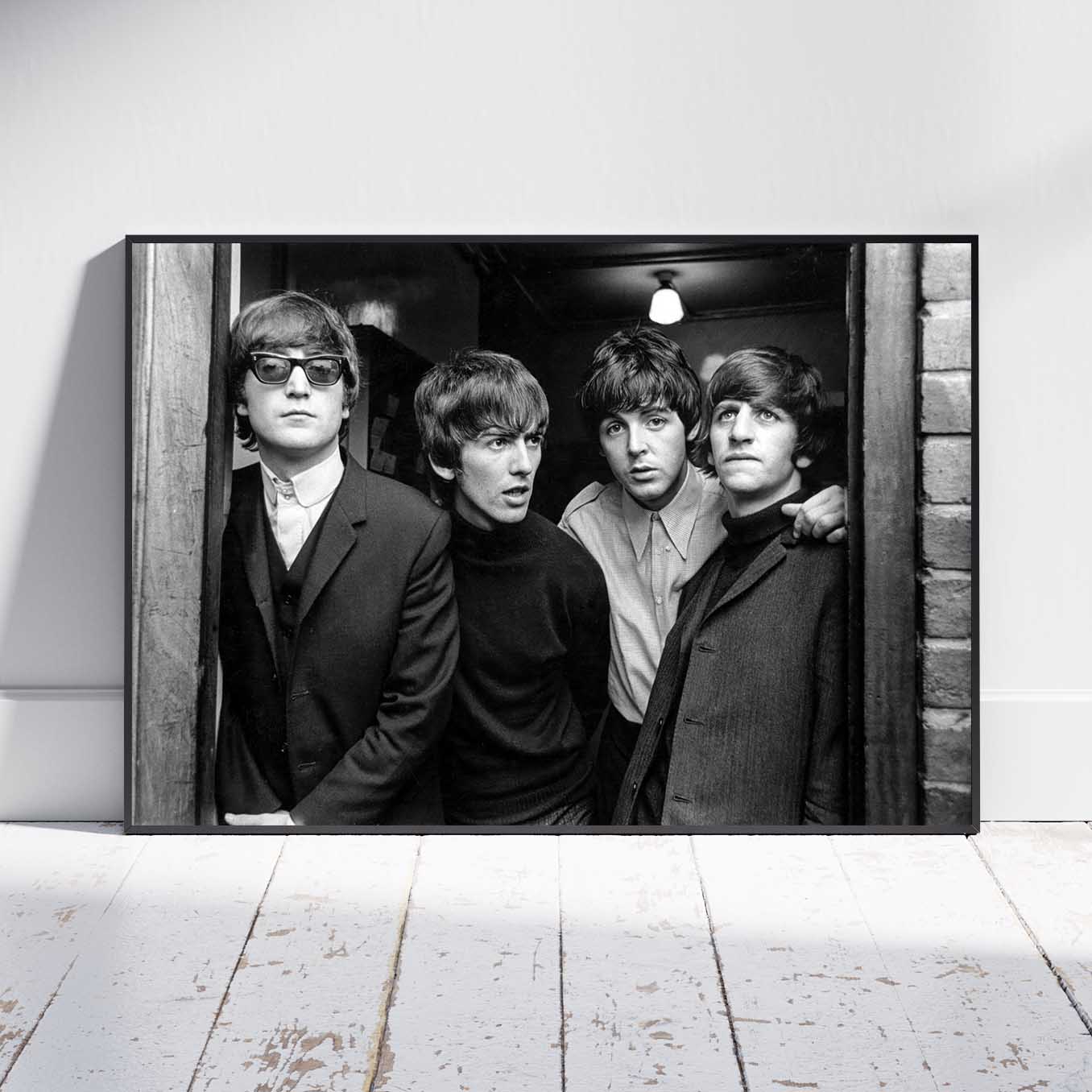 Fine Art Poster The Beatles Print Poster, John Lennon, Paul McCartney, George Harrison, Ringo Starr