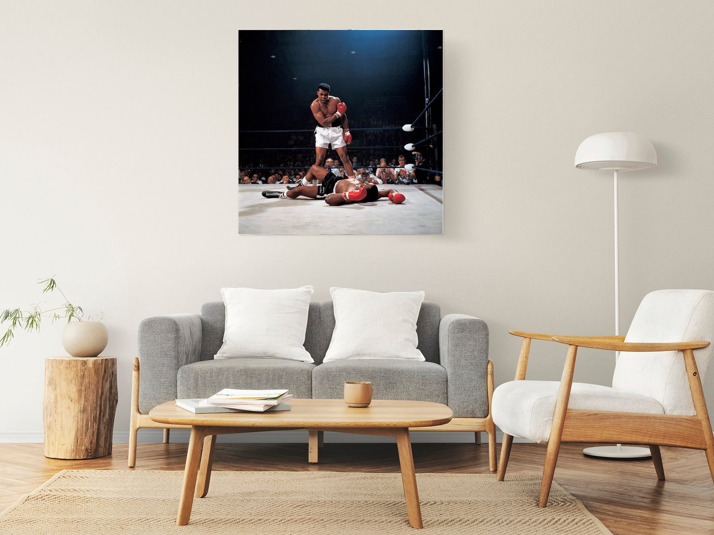 Muhammad Ali and Sonny Liston