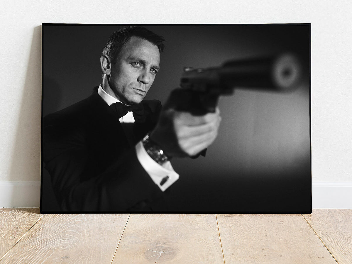 Fine Art Photo, Daniel Craig, James Bond Print Poster, 2018
