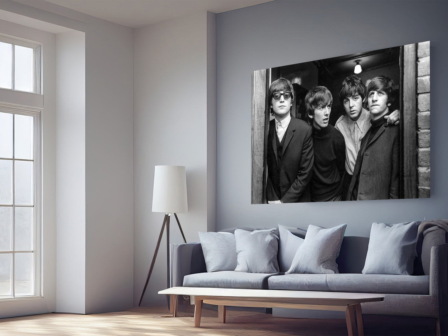 Fine Art Poster The Beatles Print Poster, John Lennon, Paul McCartney, George Harrison, Ringo Starr