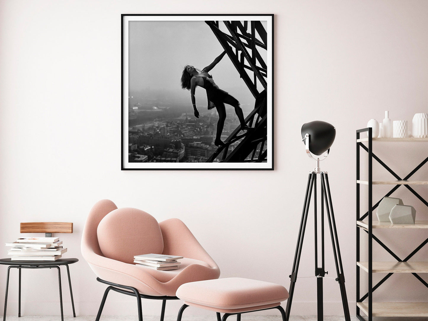 Fine Art Photo by Peter Lindbergh, Tina Turner at the Eiffel Tower Print Poster, Paris, 1989