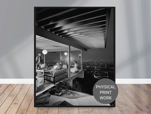 Julius Shulman Poster Print, Case Study House #22, Pierre Koenig, Los Angeles, California, 1960
