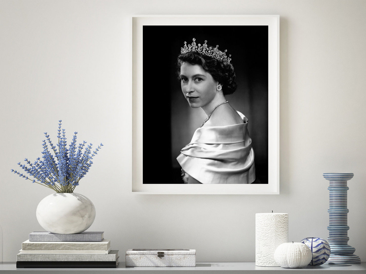 Princess Elizabeth Print Poster, Queen Elizabeth II by Yousuf Karsh, 1951