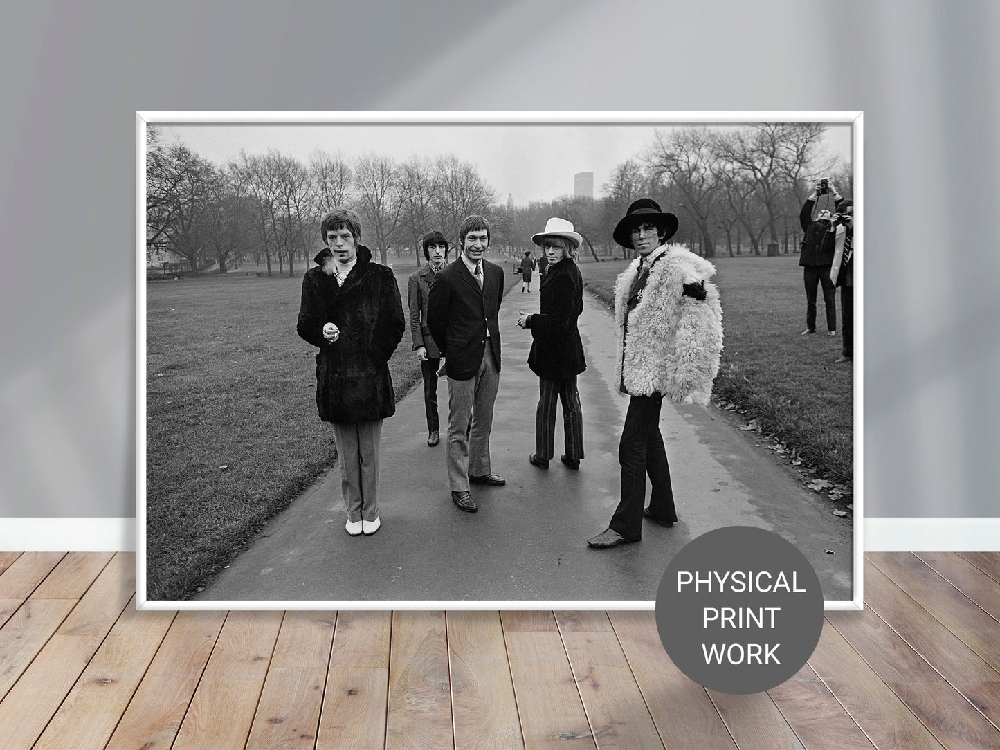 Roger Jackson Poster, British pop group the Rolling Stones taking a stroll through London's Green Park, 1967