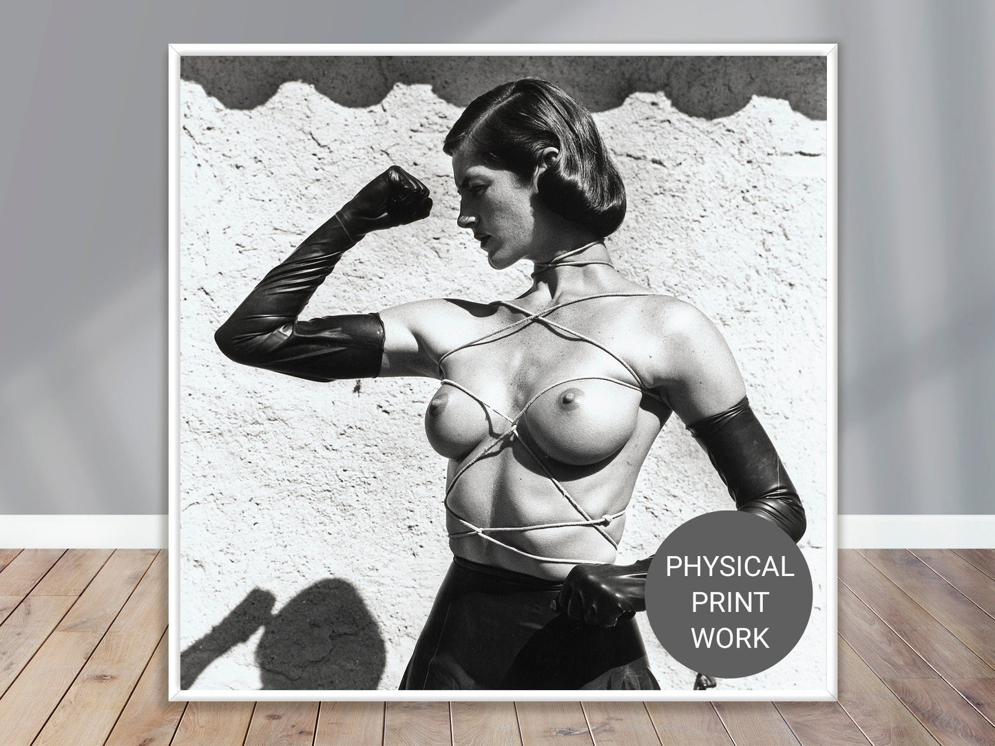 Fine Art Photo by Helmut Newton Print Poster, "Tied-up Torso", Ramatuelle, 1980