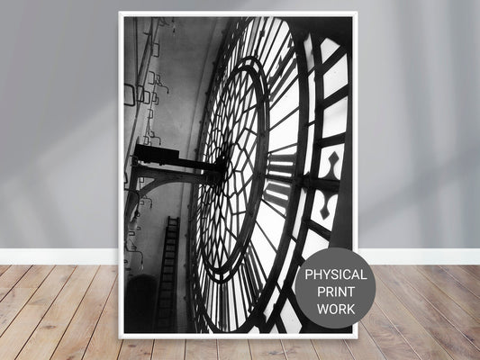 Fine Art Photo, Big Ben Print, Inside St. Stephen's Tower, Westminster Palace, 1925