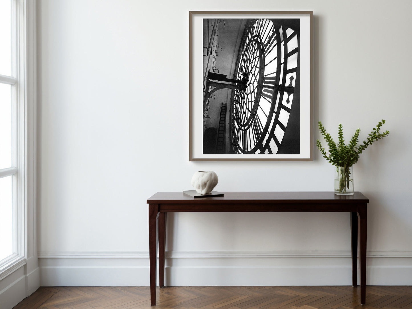 Fine Art Photo, Big Ben Print, Inside St. Stephen's Tower, Westminster Palace, 1925