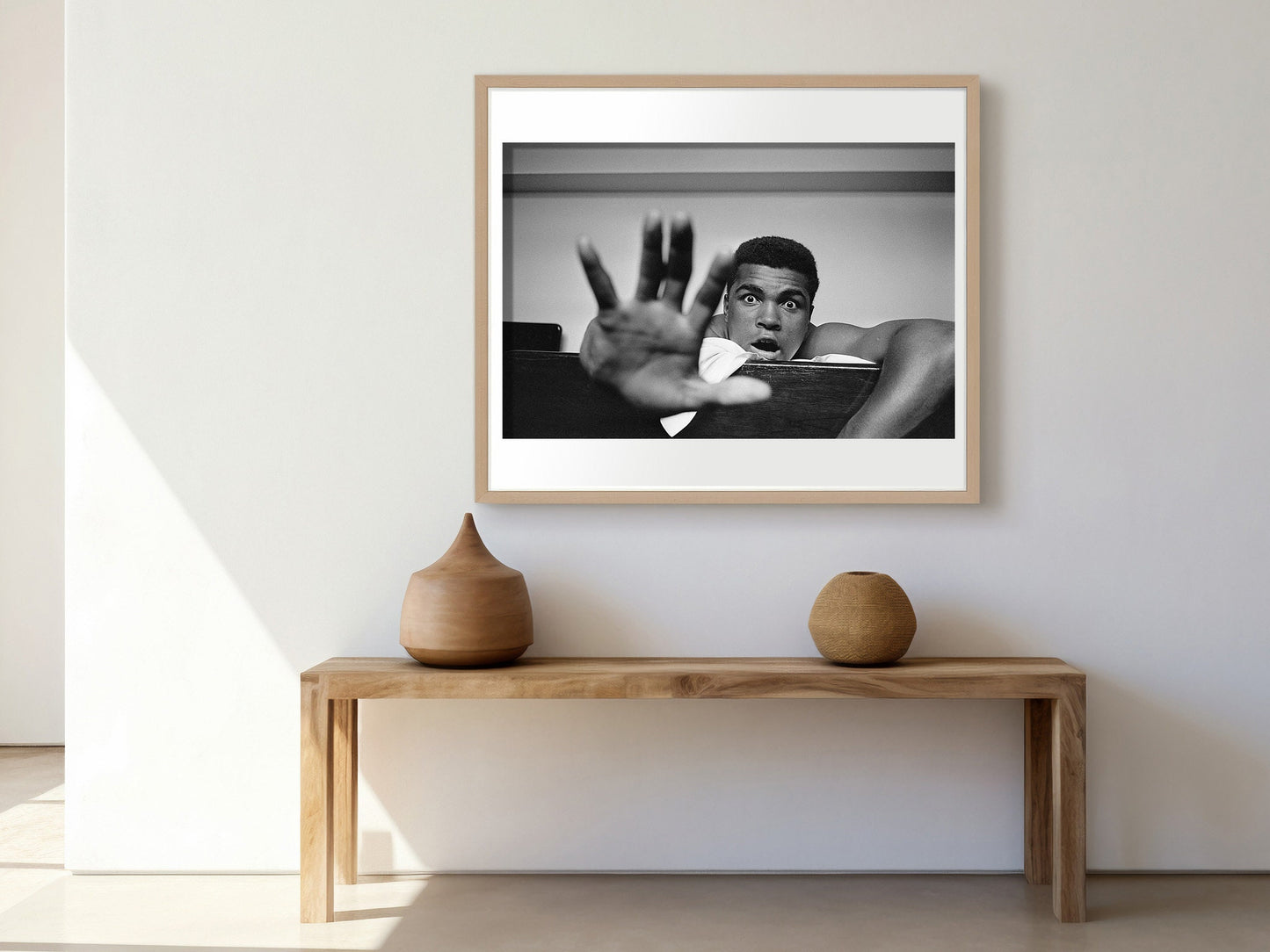 Give Me Five Poster, Muhammad Ali, 1963, by Len Trievnor