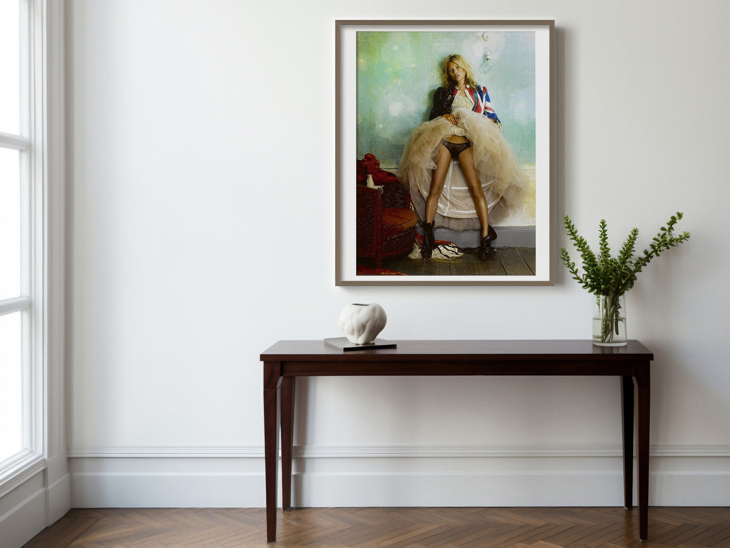 Fine Art Photo by Mario Testino, Exposed Print Poster, Erotic Photography, Kate Moss, British Vogue, 2008