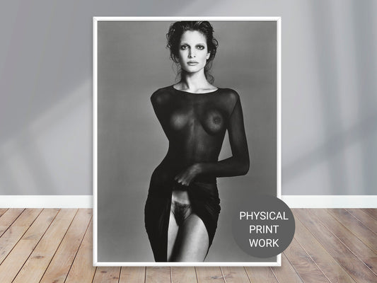 Stephanie Seymour Art Print Poster, Model, New York City, 1992 by Richard Avedon