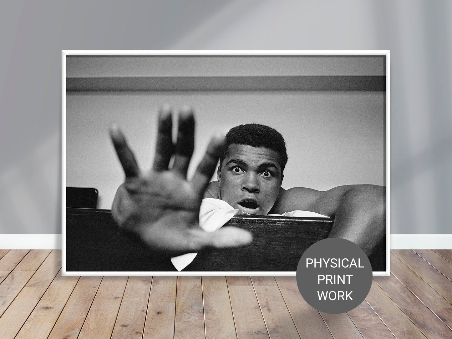 Give Me Five Poster, Muhammad Ali, 1963, by Len Trievnor