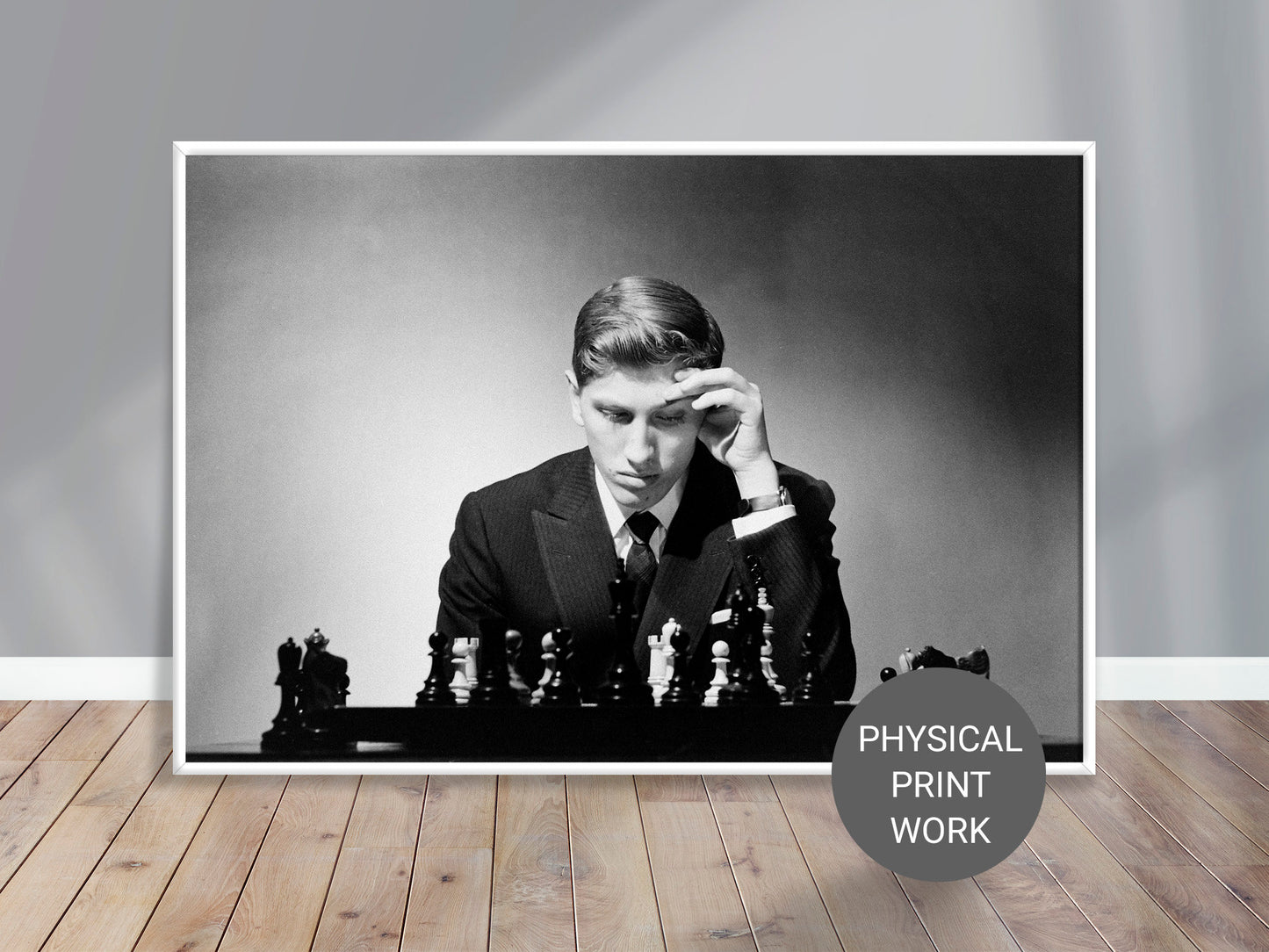 Fine Art Photo, Bobby Fischer Poster Print, Chess Legend in New York City, 1962