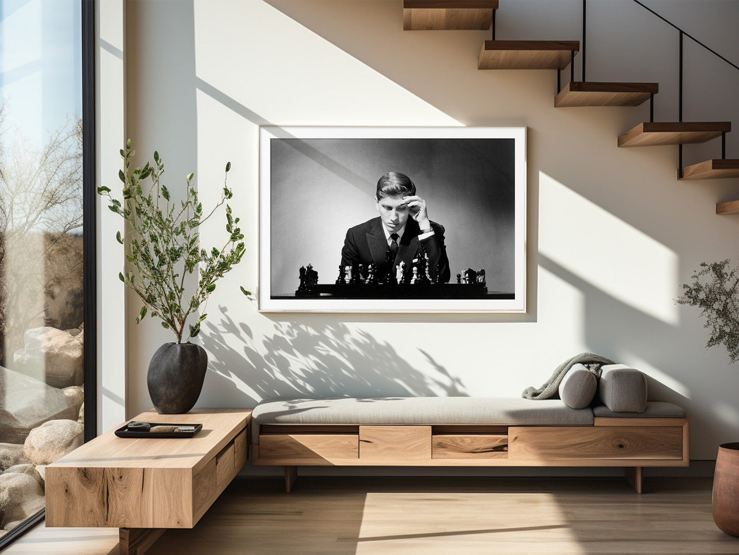 Fine Art Photo, Bobby Fischer Poster Print, Chess Legend in New York City, 1962