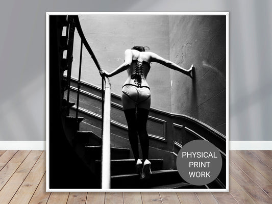 Fine Art Photo by Ellen von Unwerth, Upstairs Print Poster, Paris, 1996