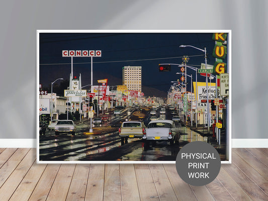 Fine Art Photo by Ernst Haas, Route 66 Albuquerque Vintage Print Poster, New Mexico, 1969
